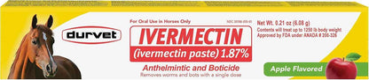 Ivermectin Horse Dewormer Paste 1.87% Apple Flavor | 6.08g