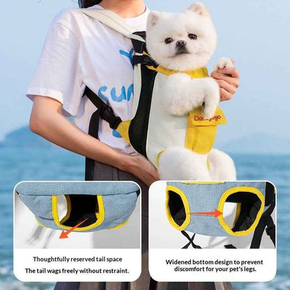 Portable Double-Shoulder Backpack For Pet Outings