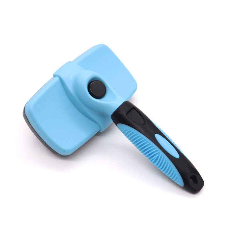 Self-Cleaning Dog Brush For Shedding, Slicker Brush & Grooming Tool  Dog Shedding Tool,Deshedder Brush,Undercoat Brush & Flea Comb, Ergonomic Handle,For Long-Haired Dogs & Indoor Cats