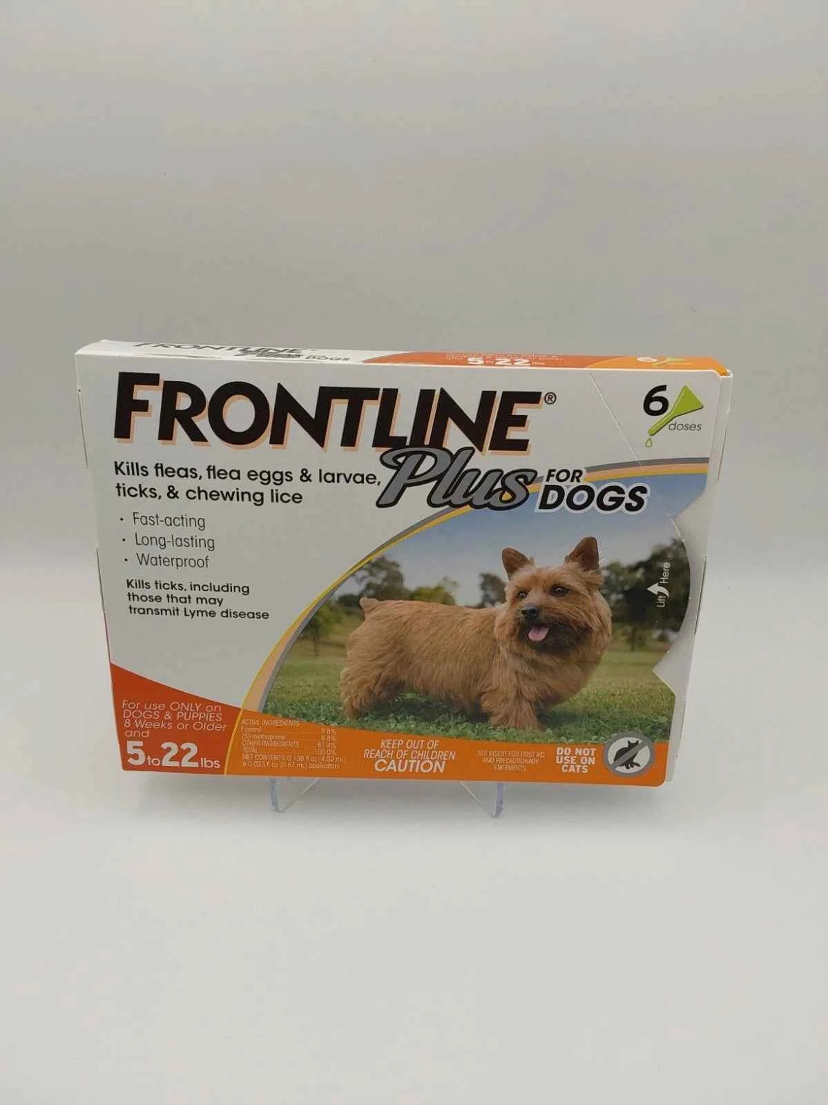 FRONTLINE Plus Flea & Tick Treatment for Dogs 5 to 22 lbs | 6 Monthly Doses