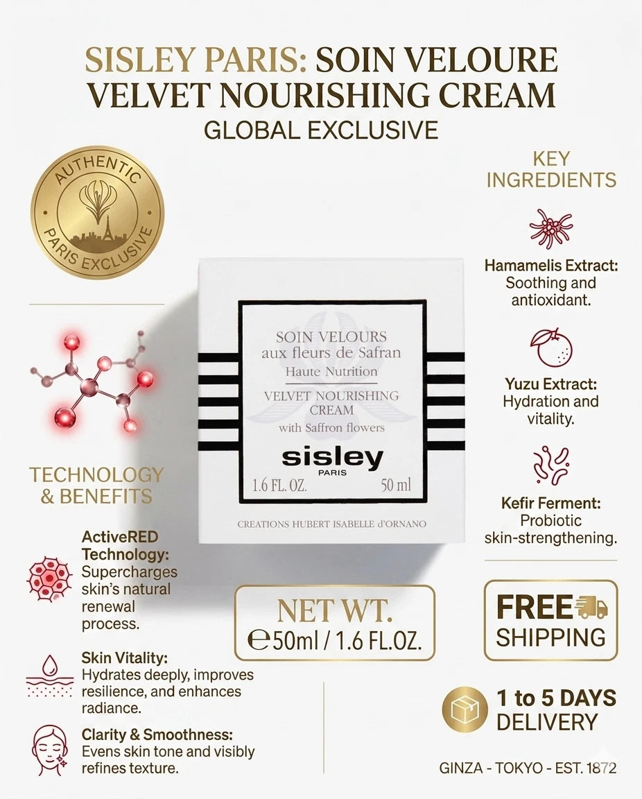 Sisley Velvet Nourishing Cream with Saffron Flower 50ml (1.6 fl oz) | Luxury Skincare